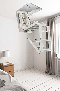 Купить Раскладная чердачная лестница с люком Fantozzi Scale Aci 4 - изображение 2